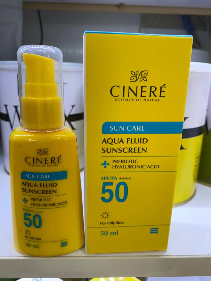 ضد آفتاب فلوئیدی سینره SPF50 مناسب پوست چرب حجم 50 میل